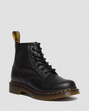 Dr Martens 101 Virginia Leather Støvletter Dame Svarte | 64790-HWYR