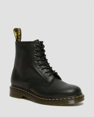 Dr Martens 1460 Nappa Leather Støvletter Dame Svarte | 18293-SVQA