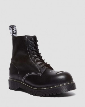 Dr Martens 1460 Pascal Bex Exposed Steel Toe Støvletter Dame Svarte | 39604-HUYW