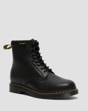 Dr Martens 1460 Pascal Warmwair Leather Vinterstøvler Dame Svarte | 78521-ZSGW