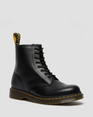 Dr Martens 1460 Smooth Leather Støvletter Dame Svarte | 65138-IEWD