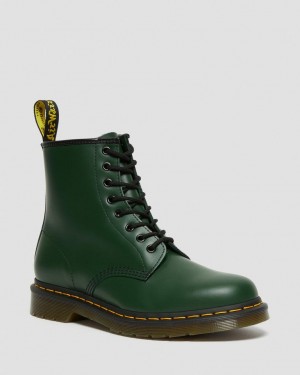 Dr Martens 1460 Smooth Leather Støvletter Dame Grønn | 30289-QOHT