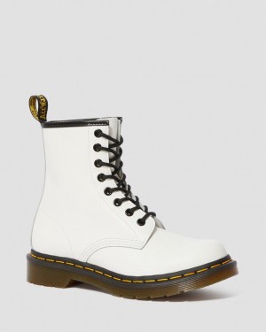 Dr Martens 1460 Smooth Leather Støvletter Dame Hvite | 98653-SZPR