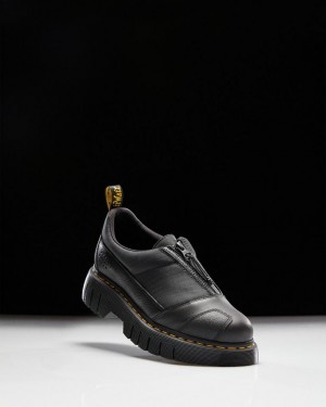 Dr Martens 1461 Beta Clubwedge Platform Oxford Sko Dame Svarte | 93615-UVBG