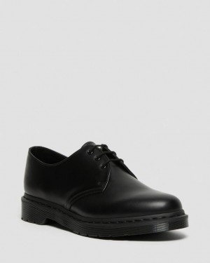 Dr Martens 1461 Mono Smooth Leather Oxford Sko Dame Svarte | 28034-MCPA