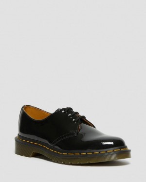 Dr Martens 1461 Patent Leather Oxford Sko Dame Svarte | 08541-CPKG