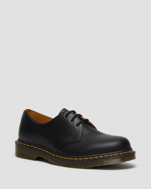 Dr Martens 1461 Smooth Leather Oxford Sko Dame Svarte | 57938-ZQDH