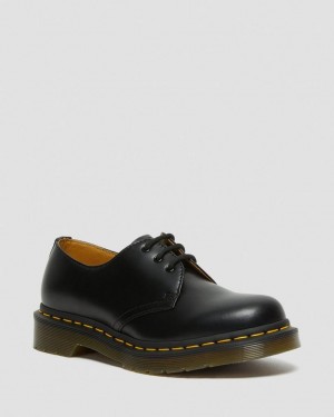 Dr Martens 1461 Smooth Leather Oxford Sko Dame Svarte | 94067-SNXH