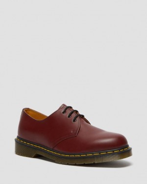 Dr Martens 1461 Smooth Leather Oxford Sko Herre Rosa Rød | 85394-CDPG