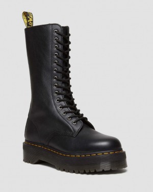 Dr Martens 1B99 Pisa Leather Mid Calf Støvletter Dame Svarte | 31689-ZCWU