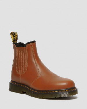 Dr Martens 2976 DM's Wintergrip Leather Chelsea Støvler Dame Brune | 29756-SXCO