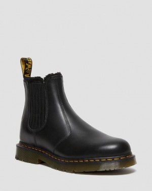 Dr Martens 2976 DM's Wintergrip Leather Chelsea Støvler Dame Svarte | 21439-GZKW