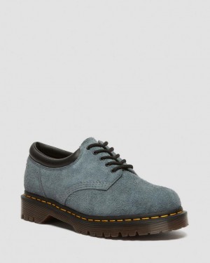 Dr Martens 8053 Ben Suede Fritidssko Dame Blå | 42036-YVQD