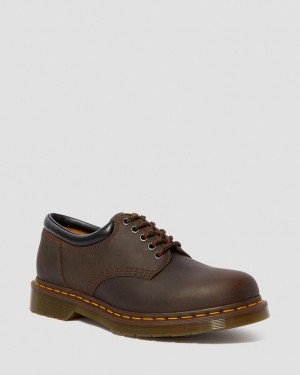 Dr Martens 8053 Crazy Horse Leather Fritidssko Dame Mørke Brune | 87324-IKUH