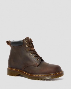 Dr Martens 939 Ben Boot Crazy Horse Leather Støvletter Dame Brune | 73541-JSGC