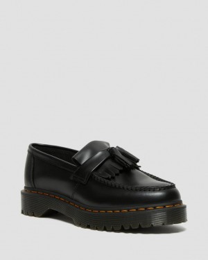 Dr Martens Adrian Bex Smooth Leather Tassel Loafers Herre Svarte | 48075-RYOA