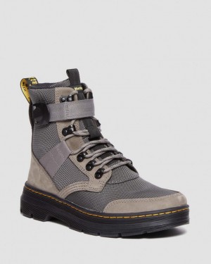 Dr Martens Combs Tech II Fleece-Lined Fritidsstøvler Dame Grå | 49360-MBTZ