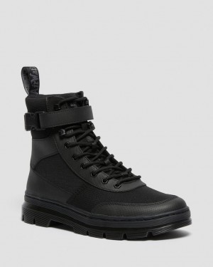 Dr Martens Combs Tech Poly Fritidsstøvler Dame Svarte | 69784-YDOJ