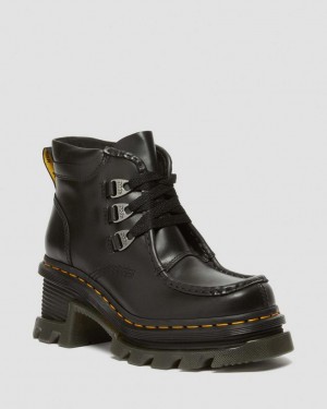 Dr Martens Corran 3-Eye Atlas Leather Chelsea Støvler Dame Svarte | 64013-QVHU