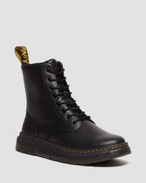 Dr Martens Crewson Classic Leather Everyday Støvletter Herre Svarte | 15046-CAZU