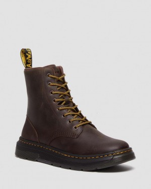 Dr Martens Crewson Crazy Horse Leather Everyday Støvletter Herre Mørke Brune | 27845-EWJO