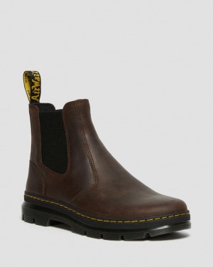 Dr Martens Embury Crazy Horse Leather Fritidsstøvler Dame Brune | 75248-RNYB