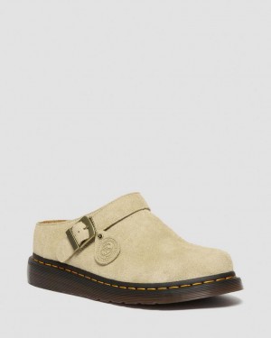 Dr Martens Isham Desert Oasis Suede Mules Dame Beige | 86921-NGUO