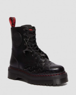 Dr Martens Jadon Boot WB Blade Runner Leather Støvletter Dame Svarte | 85602-BQKR