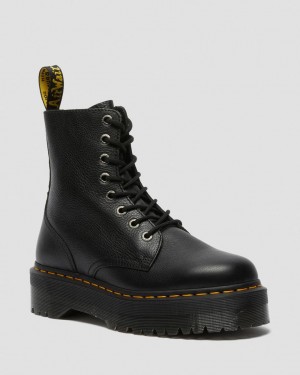 Dr Martens Jadon III Boot Pisa Leather Støvletter Herre Svarte | 83057-IDVJ