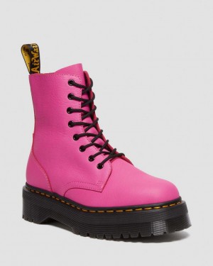 Dr Martens Jadon III Boot Pisa Leather Støvletter Herre Rosa | 72031-XNTU