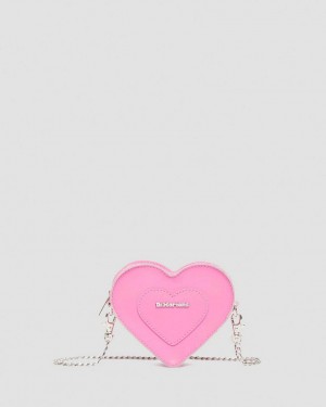 Dr Martens Mini Heart Shaped Crossbody Veske Rosa | 43057-INAB