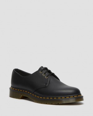 Dr Martens Vegan 1461 Felix Oxford Sko Dame Svarte | 73856-RALJ