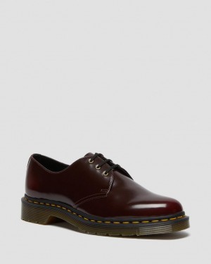 Dr Martens Vegan 1461 Oxford Sko Dame Rosa Rød | 06527-IPZE