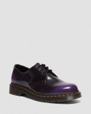 Dr Martens Vegan 1461 Oxford Sko Herre Svarte Lilla | 94317-RZNS