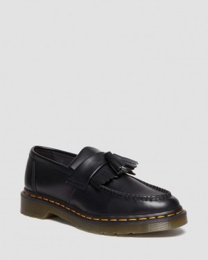 Dr Martens Vegan Adrian Felix Tassel Loafers Herre Svarte | 81760-YAPM