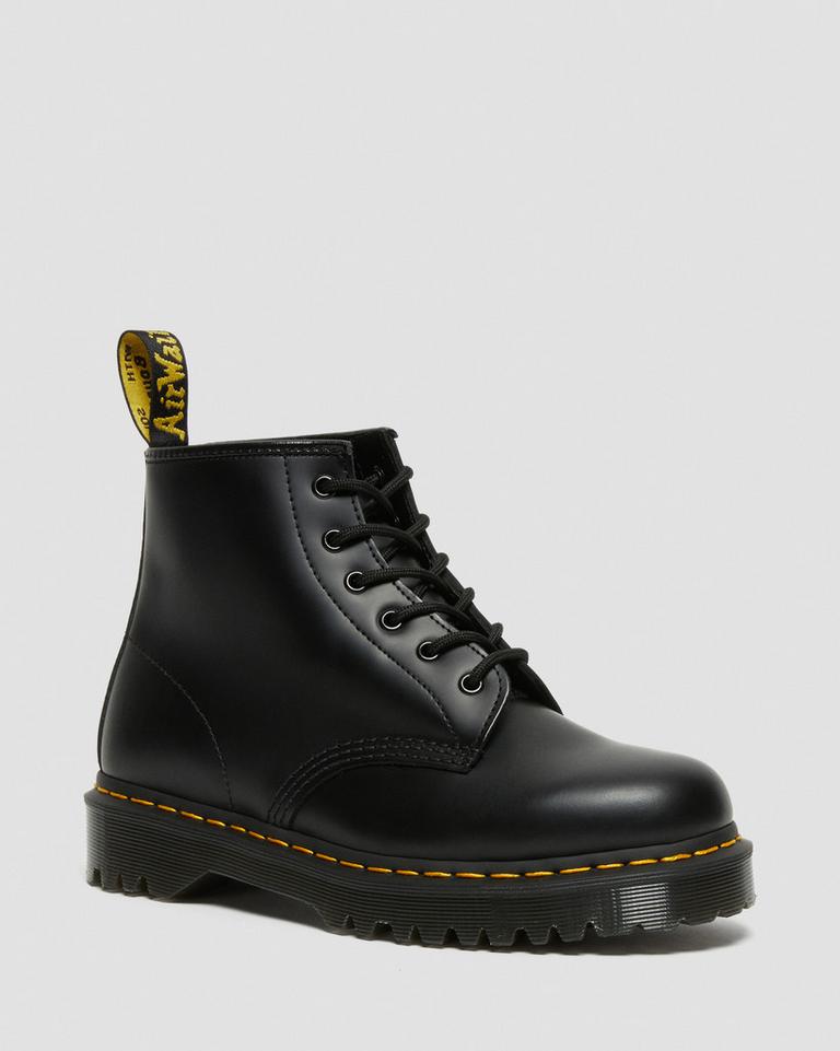 Dr Martens 101 Bex Smooth Leather Støvletter Dame Svarte | 06754-CHDN