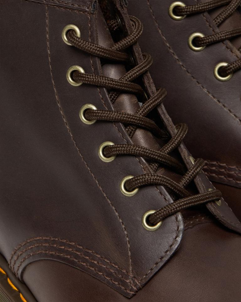 Dr Martens 101 Crazy Horse Leather Støvletter Dame Mørke Brune | 59718-NTHM