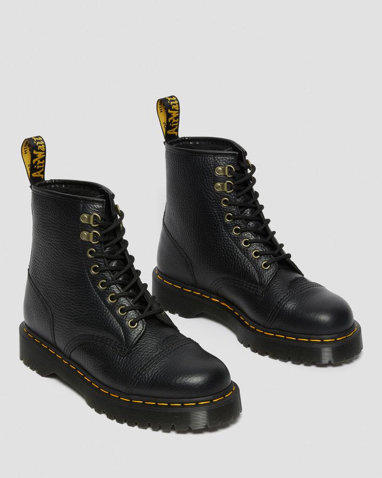 Dr Martens 1460 Bex Fleece-Lined Leather Støvletter Herre Svarte | 46831-GCSM