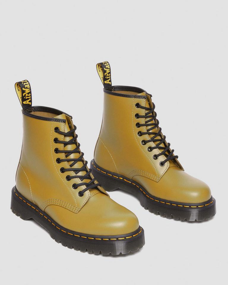 Dr Martens 1460 Bex Smooth Leather Støvletter Dame Olivengrønne | 36410-JKHW