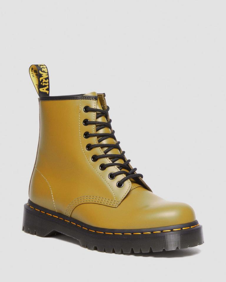 Dr Martens 1460 Bex Smooth Leather Støvletter Dame Olivengrønne | 36410-JKHW