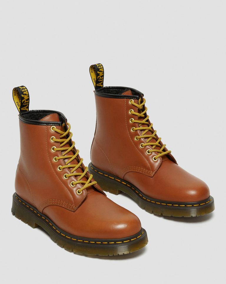 Dr Martens 1460 DM's Wintergrip Leather Støvletter Herre Brune | 94735-HQUN