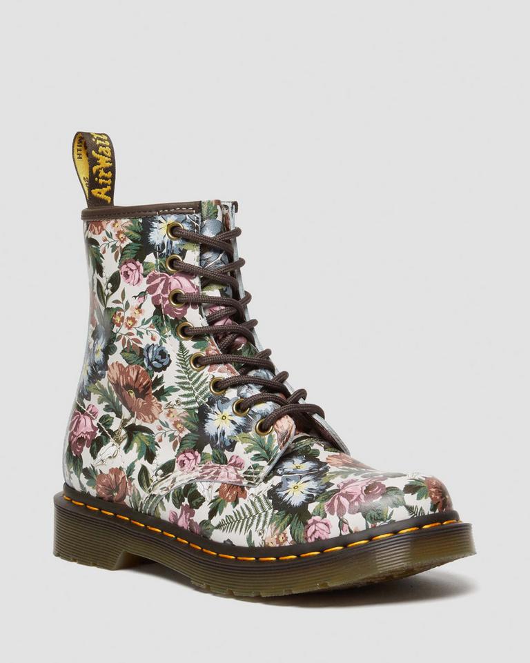 Dr Martens 1460 English Garden Leather Støvletter Dame Multicolor | 19083-OSVA