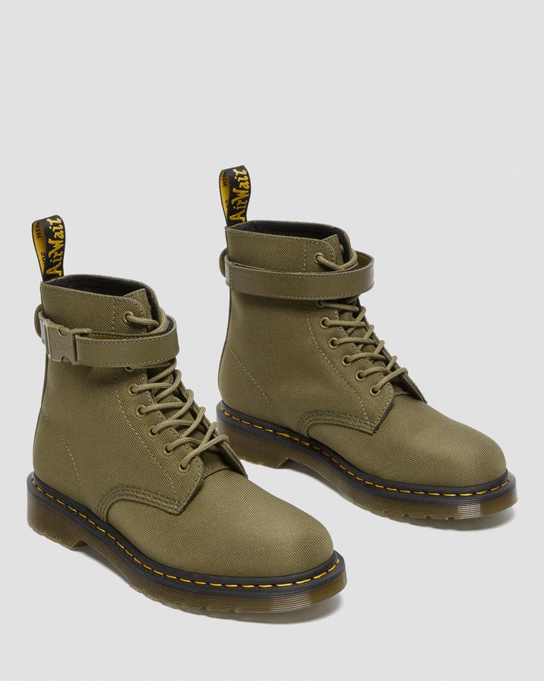 Dr Martens 1460 Futura Olive Strap Støvletter Dame Olivengrønne | 07915-EYTG