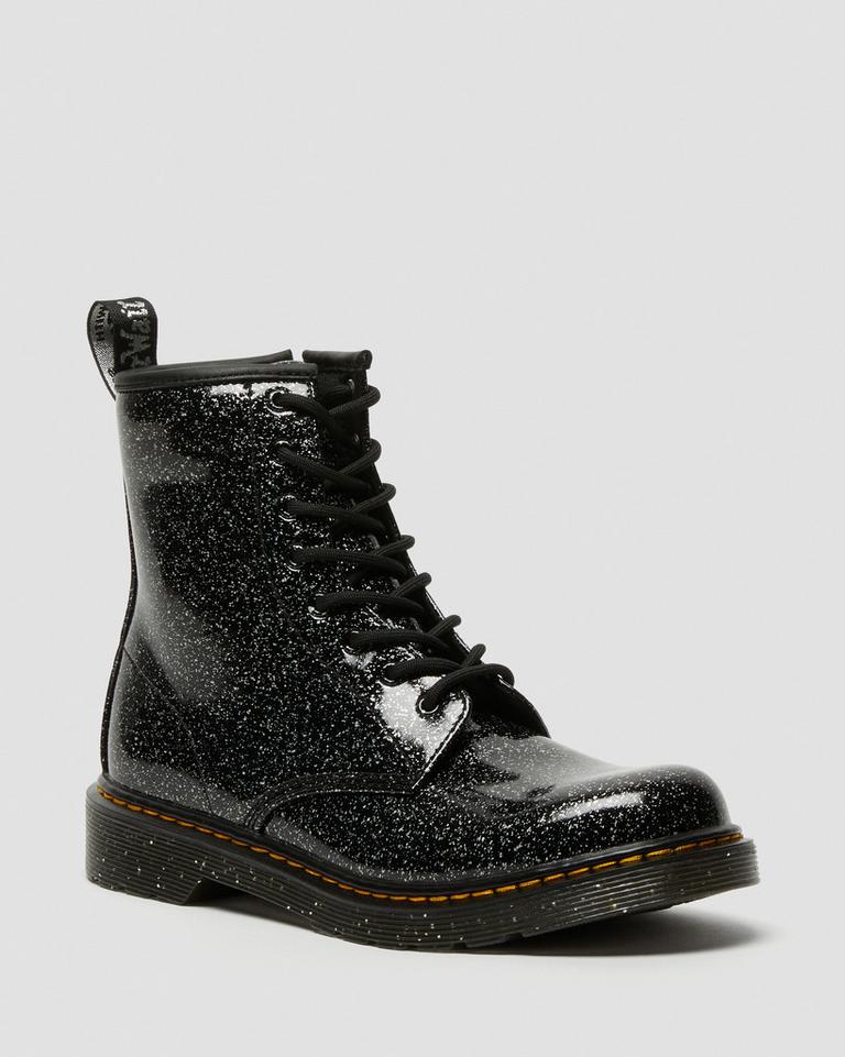 Dr Martens 1460 Glitter Snørestøvletter Barn Svarte | 09187-CWPJ