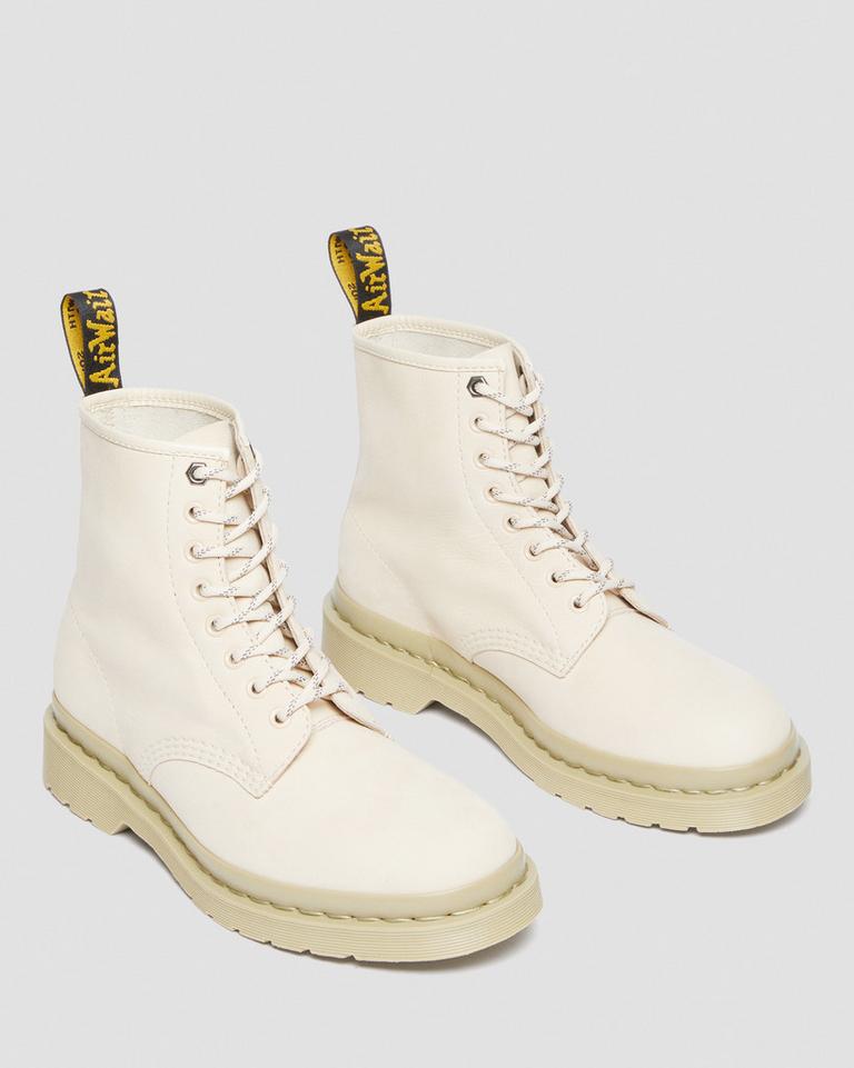 Dr Martens 1460 Mono Milled Nubuck Leather Støvletter Dame Beige | 92063-BVRE