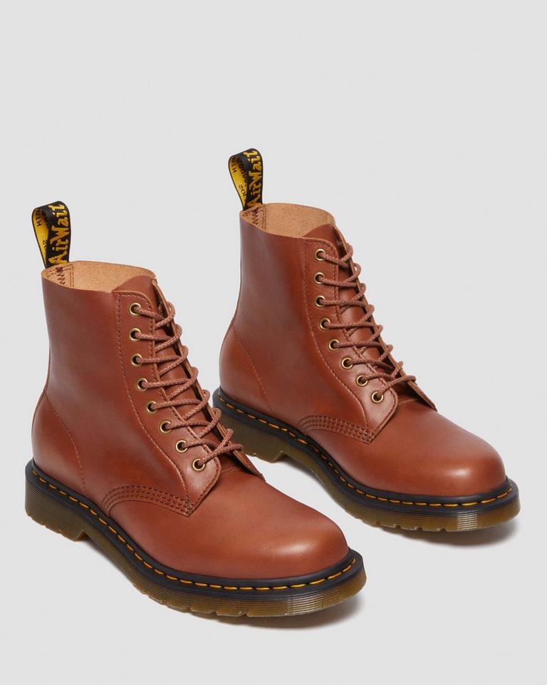 Dr Martens 1460 Pascal Carrara Leather Støvletter Dame Brune | 52903-ZFEY