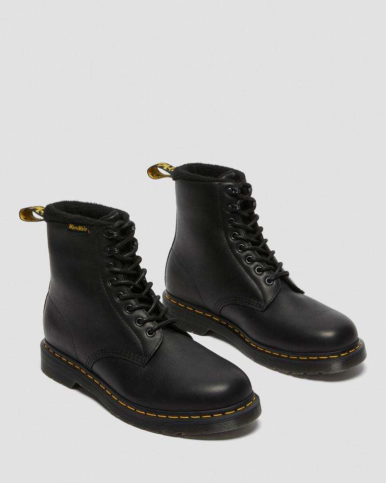 Dr Martens 1460 Pascal Warmwair Leather Vinterstøvler Dame Svarte | 78521-ZSGW