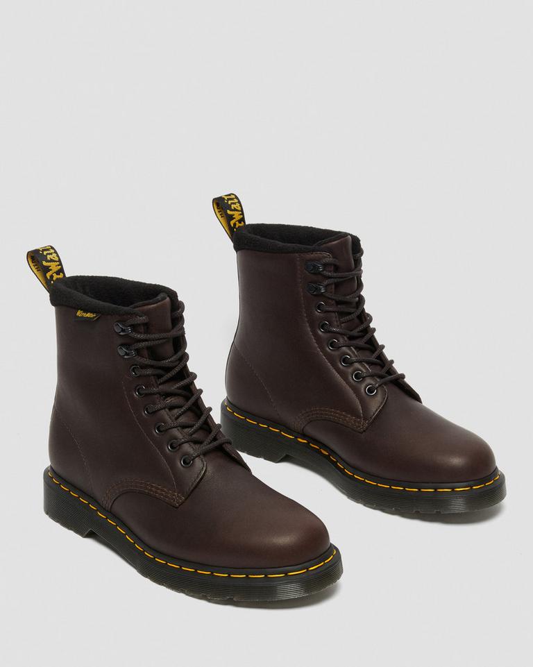 Dr Martens 1460 Pascal Warmwair Leather Vinterstøvler Dame Mørke Brune | 90248-DGHB