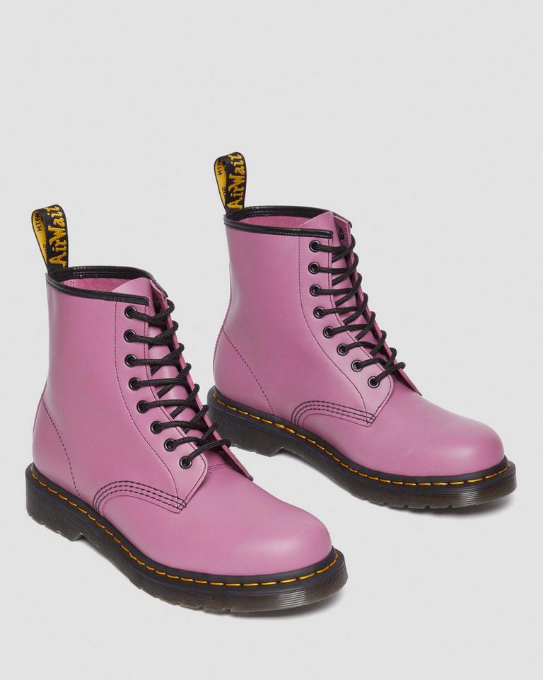 Dr Martens 1460 Smooth Leather Støvletter Dame Lilla | 98547-AZXS