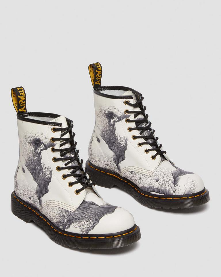 Dr Martens 1460 Tate 'Decalcomania' Backhand Leather Støvletter Herre Multicolor | 74639-LREP